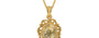 Gold Ceylon Yellow Sapphire Pendant Fine Quality (P5)