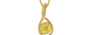 Gold Ceylon Yellow Sapphire Pendant Limited Quality (P1)