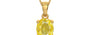 Gold Ceylon Yellow Sapphire Pendant Limited Quality (P10)