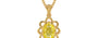 Gold Ceylon Yellow Sapphire Pendant Limited Quality (P3)