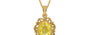 Gold Ceylon Yellow Sapphire Pendant Limited Quality (P5)