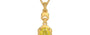 Gold Ceylon Yellow Sapphire Pendant Limited Quality (P6)