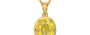 Gold Ceylon Yellow Sapphire Pendant Limited Quality (P8)