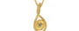 Gold Ceylon Yellow Sapphire Pendant Prime Prime Quality (P1)