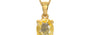 Gold Ceylon Yellow Sapphire Pendant Prime Quality (P10)