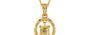 Gold Ceylon Yellow Sapphire Pendant Prime Quality (P2)