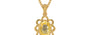 Gold Ceylon Yellow Sapphire Pendant Prime Quality (P3)