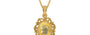 Gold Ceylon Yellow Sapphire Pendant Prime Quality (P5)