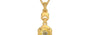 Gold Ceylon Yellow Sapphire Pendant Prime Quality (P6)