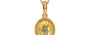 Gold Ceylon Yellow Sapphire Pendant Prime Quality (P7)