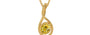 Gold Ceylon Yellow Sapphire Pendant Rare Quality (P1)
