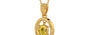 Gold Ceylon Yellow Sapphire Pendant Rare Quality (P2)