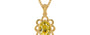 Gold Ceylon Yellow Sapphire Pendant Rare Quality (P3)