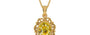 Gold Ceylon Yellow Sapphire Pendant Rare Quality (P5)