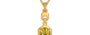 Gold Ceylon Yellow Sapphire Pendant Rare Quality (P6)