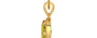 Gold Ceylon Yellow Sapphire Pendant Rare Quality (P8)
