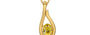 Gold Ceylon Yellow Sapphire Pendant Rare Quality (P9)