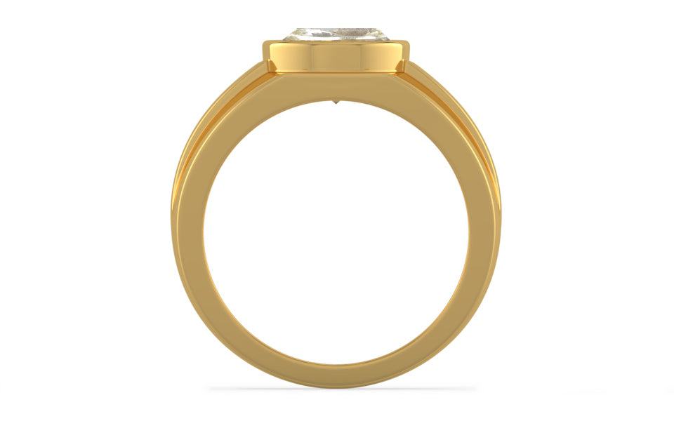 Gold Ceylon Yellow Sapphire Ring Fine Quality (R1)