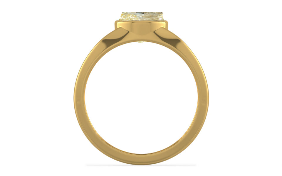 Gold Ceylon Yellow Sapphire Ring Fine Quality (R10)