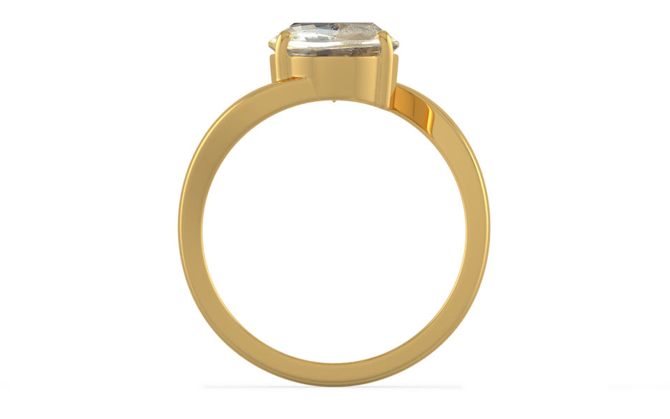Gold Ceylon Yellow Sapphire Ring Rare Quality (R2)