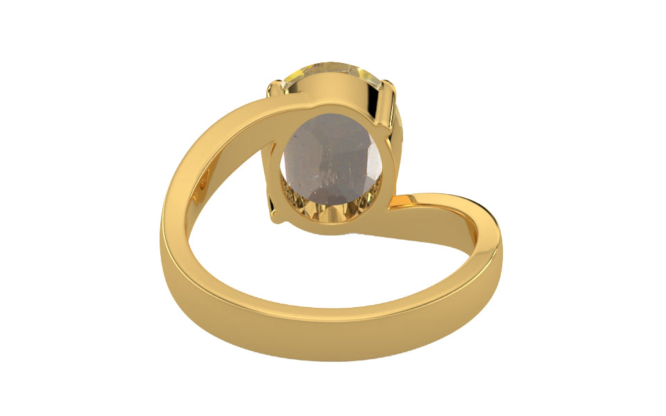 Gold Ceylon Yellow Sapphire Ring Rare Quality (R2)
