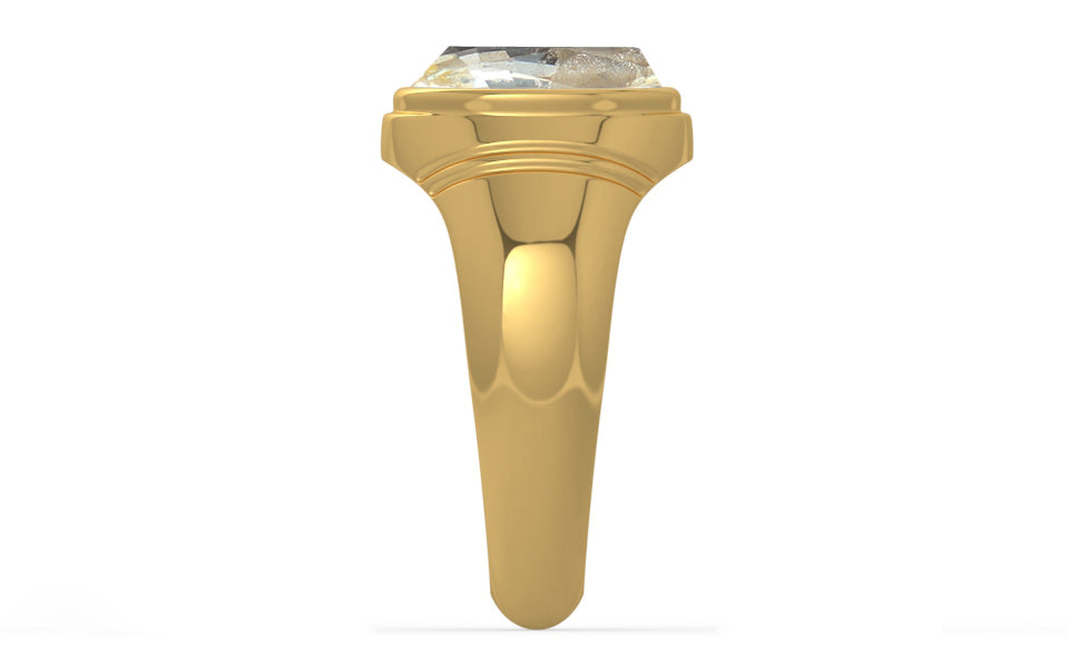 Gold Ceylon Yellow Sapphire Ring Fine Quality (R7)