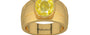 Gold Ceylon Yellow Sapphire Ring Limited Quality (R1)