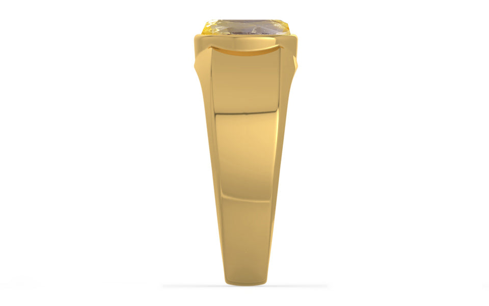 Gold Ceylon Yellow Sapphire Ring Prime Quality (R10)