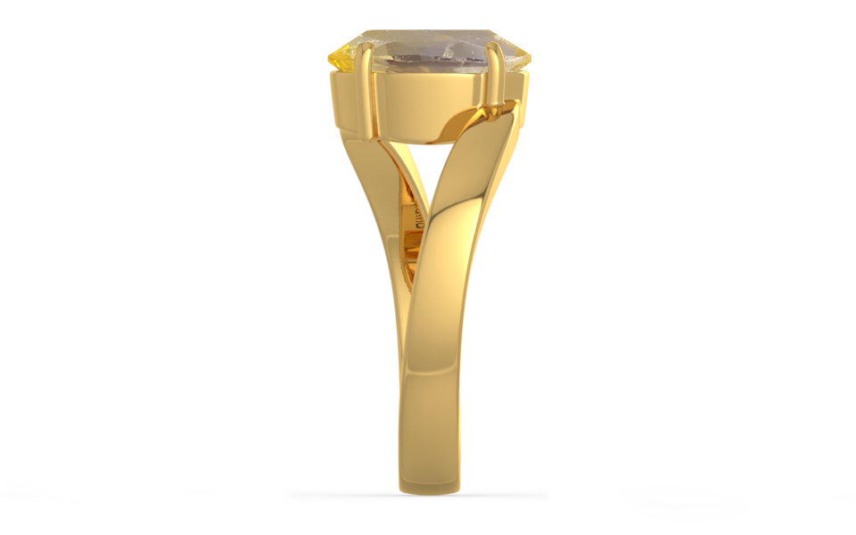 Gold Ceylon Yellow Sapphire Ring Prime Quality (R2)