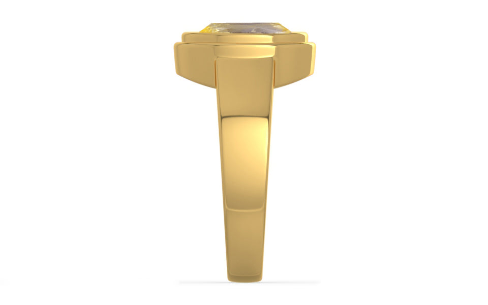 Gold Ceylon Yellow Sapphire Ring Prime Quality (R3)