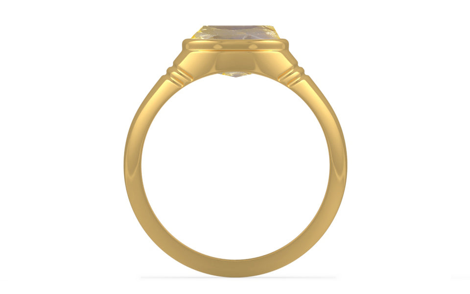 Gold Ceylon Yellow Sapphire Ring Prime Quality (R7)