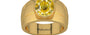 Gold Ceylon Yellow Sapphire Ring Rare Quality (R1)
