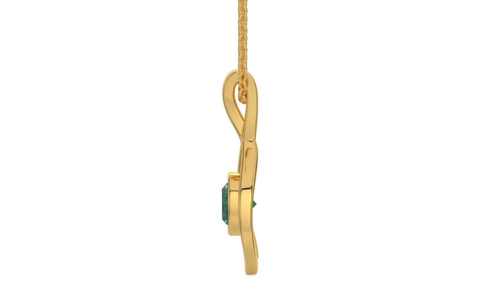 Gold Emerald Pendant Fine Quality (P1)