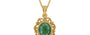 Gold Emerald Pendant Fine Quality (P5)