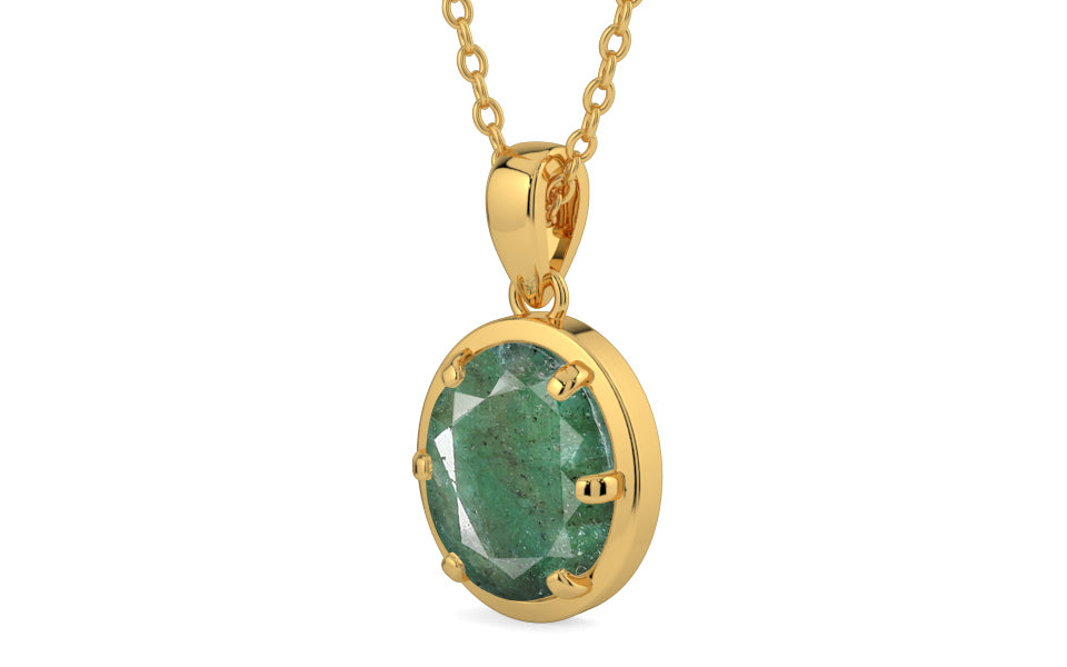 Gold Emerald Pendant Fine Quality (P8)