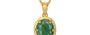 Gold Emerald Pendant Fine Quality (P8)