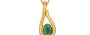 Gold Emerald Pendant Fine Quality (P9)