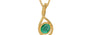 Gold Emerald Pendant Limited Quality (P1)