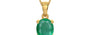 Gold Emerald Pendant Limited Quality (P10)