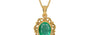 Gold Emerald Pendant Limited Quality (P5)