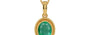 Gold Emerald Pendant Limited Quality (P7)