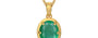 Gold Emerald Pendant Limited Quality (P8)