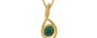 Gold Emerald Pendant Prime Quality (P1)