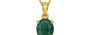 Gold Emerald Pendant Prime Quality (P10)