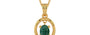 Gold Emerald Pendant Prime Quality (P2)