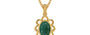 Gold Emerald Pendant Prime Quality (P3)