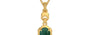 Gold Emerald Pendant Prime Quality (P6)