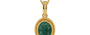 Gold Emerald Pendant Prime Quality (P7)