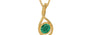 Gold Emerald Pendant Rare Quality (P1)