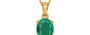 Gold Emerald Pendant Rare Quality (P10)
